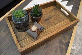 These trendy diy wood tray come in varied designs. Diy Pallet Wood Serving Tray Diy Huntress