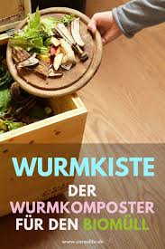 Wurmkiste Der Wurmkomposter Fur Den Biomull Careelite Wurmkompost Wurmkiste Kompost