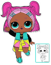 Surprise dolls & pets kleurplaten (24). V R Q T Lol Surprise Doll Series 3 Coloring Page Lol Dolls Doll Party Coloring Pages