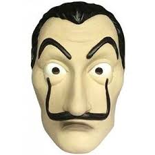 Salvador Dali Mask From La Casa De Papel Salvador Dali Dali Mask Party