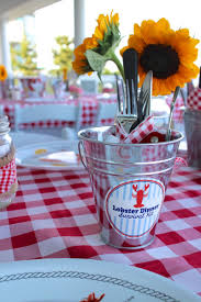 For a light appetizer to kick off a fancy dinner party, try these broiled lobster tails with orange and champagne vinegar mimosa dressing. Lobster Beach Bash Rustic Drift