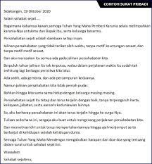 Contoh surat pribadi untuk sahabat, teman dan keluarga. 22 Contoh Surat Pribadi Singkat Untuk Sahabat Guru Ortu