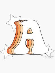 See more ideas about aesthetic letters, pen pal letters, snail mail inspiration. Retro A Orange Sticker By Kapatton99 Orange Sticker Pop Stickers Print Stickers