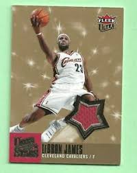 However, just four are rookie cards found on the main part of a product's. 2007 08 Fleer Ultra Stars Lebron James Us 1 Game Used Jersey Rare Red N Mt Ebay