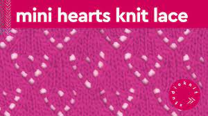 Knit it to win it in one of our plus size knit tops! Mini Lace Heart Stitch Eyelet Knitting Pattern Youtube
