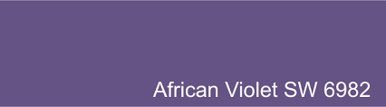 The color african violet is displayed at right. African Violet Review By Laura Rugh Rugh Design