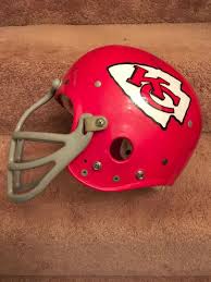 Vintage TK Football Helmet-1969 Kansas City Chiefs Ed Budde Dungard Mask