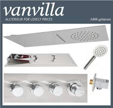 Vanvilla Unterputz Thermostat Set Duscharmatur A888 Gebürstet