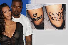 Subscribe to lalate on youtube. Kim Kardashian Gives Approval To Super Fan Who Has Huge Tattoos Of Her And Kanye West S Names On His Legs Mirror Online