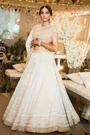 15 Brides Who Wore A White Lehenga To Their Indian Wedding And Looked Like A Dream Indian Bridal Outfits Bridal Outfits Lehenga Designs
