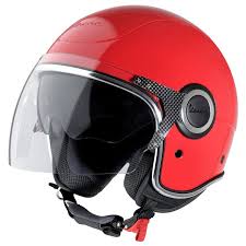 Vespa Vj Helmet In Red Scooter Crazy Ltd