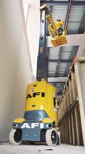 Boom lifts with batteries