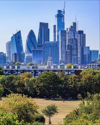 A Park In London Overlooking The Skyline City Cities Buildings Photography London City View London Park London City Map