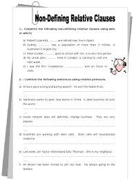 It is a structure that defines a name and makes it distinctive. Non Defining Relative Clauses
