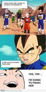 Krilin Is Going To Finish Her Anime Dragon Ball Funny Anime Pics Anime Dragon Ball Super