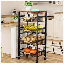 5-Tier Rolling Utility Cart