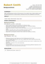 However, there are background style attributes in css that you can use to alter the. Background Actor Resume Samples Qwikresume