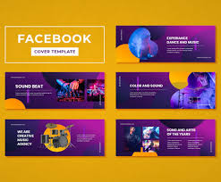 Facebook Cover Template Music Psd In 2020 Facebook Cover Template Cover Template Facebook Cover
