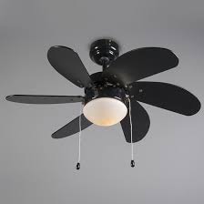 qazqa fresh 30 plafondventilator met lamp 1 lichts 80cm zwart plafondventilator lampen lampen en licht
