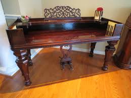 C 1858 S D W Smith Rosewood Melodeon Desk Solid Wood Desk Rosewood Repurposed
