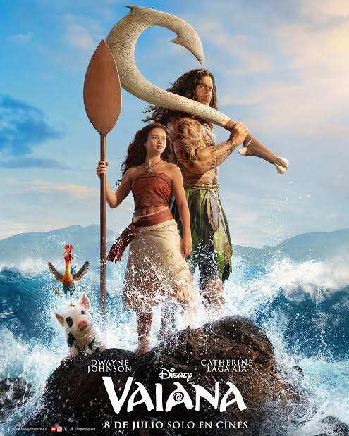 Póster promocional de la película live action de Vaiana