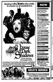Pin By Ken Lamplugh On Vintage Movie Ads Dark Shadows Tv Show House Of Dark Shadows Drive In Movie