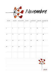 Tous les types de calendrier mensuel et annuel sont disponibles ici. Calendrier De Novembre 2018 A Imprimer Print Calendar Planner Calendar Printables Free Printable Calendar