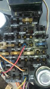 I checked the wiring harness non of the wires are broken and traced them to the fuse box but for some reason i don't understand or know how to fix it. 1984 C20 Fuse Panel And Harness Examination Gm Square Body 1973 1987 Gm Truck Forum