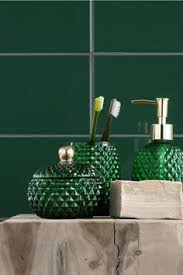 Glass, glass and more glass. 120 Green Bathroom Accessories Ideas In 2021 Green Bathroom Accessories Green Bathroom Bathroom Accessories