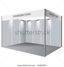 Illustrated Unique Creative Exhibition Stand Display Design Booth Template Corporate Identity Vector Exhibition Stand Exhibition Stand Design Display Design