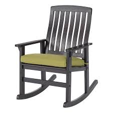 Better Homes Gardens Delahey Cushioned Outdoor Wood Rocking Chair Walmart Com Wood Rocking Chair Rocking Chair Porch Rocking Chair