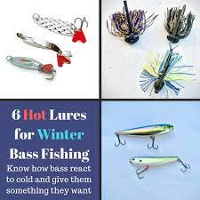 6 Winter Bass Lures For Red Hot Action Bass Lures Bass Fishing Bass Fishing Tips