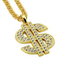 This incredible over 300 year 1715 fleet money chain is truly an impressive. Ahier Gold Chain Money Chain Necklace Chain With Dollar Sign 18k Gold Plated Hip Hop Chain Necklace Pendant For Men 30inch