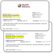 In short, this is one of the identifcation codes related to your prescription drug plan that the pharmacy needs to determine if the prescription will be covered under your drug plan and how it would be paid, if covered. Member Number Health Alliance