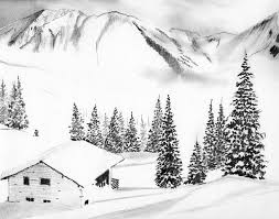 Je Te Montre Dans Cet Article Comment Dessiner Un Paysage De Montagne Sous La Neige Le Dessin Des Sapins Dessin Paysage Dessin Paysage Neige Paysage De Neige