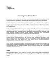 Kesan mengancam kesihatan manusia ( buah pinggang, sakit dada dan menjejaskan penafasan) kepupusan hidupan tasik dan memusnahkan pokok. 37661029 Kesan Pembakaran Hutan Nama Tingkatan Kesan Pembakaran Hutan Pembakaran Hutan Berlaku Kerana Kilat Pertanian Pindah Dan Pembukaan Hutan Course Hero