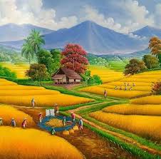 Sejarah voc di indonesia merupakan bagian dari masa kolonisasi eropa yang terjadi pada tahun 1512. 21 Lukisan Pemandangan Tepi Sawah Padi Padikuning Instagram Posts Photos And Videos Picuki Com Download Panen Padi Tep Alam Yang Indah Pemandangan Lukisan