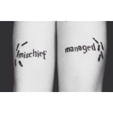 42 Insanely Magical Harry Potter Tattoos Harry Potter Tattoos Friend Tattoos Twin Tattoos