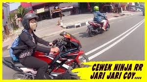 0:30 koala kepo recommended for you. Cewek Naik Ninja 150 Rr Jari Jari Sadesss Youtube