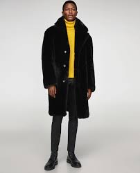 Faux Fur Coat View All Outerwear Man Zara United States Faux Fur Coat Men Zara Faux Fur Coat Sheepskin Coat