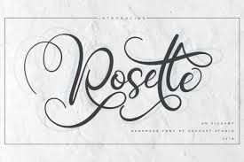 Flanella is a free elegant and stylish script font with dancing baseline. Rosette Font By Rochart Creative Fabrica In 2020 Font Bundles Free Font Best Free Fonts