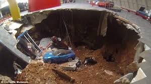 sinkhole damages eight vintage valuable