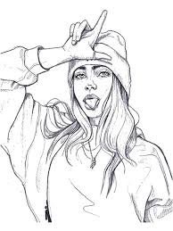 Download Billie Eilish Coloring Pages Download And Print Billie Eilish Coloring Pages