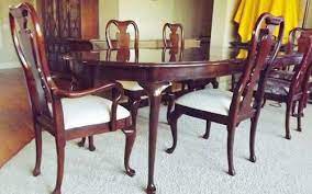 Signature design by ashley owingsville rustic farmhouse dining room side chair, set of 2, black and brown. Thomasville Collectors Cherry Dining Room For Sale In Lincoln California Classified Americanlisted Com