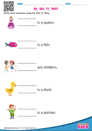 English Pronouns Worksheets For Kindergarten With Printable Kids Will Be A Pronoun Worksheets Kindergarten English Pronouns English Worksheets For Kindergarten