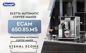 List of all new delonghi coffee makers with price in india for april 2021. Delonghi Ecam 650 85 Ms Primadonna Elite 1450 Watt Fully Automatic Coffee Machine With Tft Display Metallic Black Vishal Ecoms