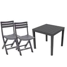 Shop parasol umbrellas & accessories at aosom prices today. Bali Dining Set Antracite With 2 Komodo Chairs