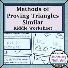 I am crying plz show all working lol. Methods Of Proving Triangles Similar Riddle Practice Worksheet Tpt