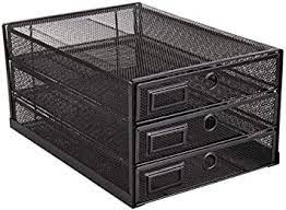 Get it as soon as mon, apr 12. Amazon Com Annova Desk Organizer Wire Mesh 3 Tier Sliding Drawers Paper Sorter Multifunctional Premium Solid Construction For Letters Documents Mail Files Paper Kids Art Supplies Black Home Improvement