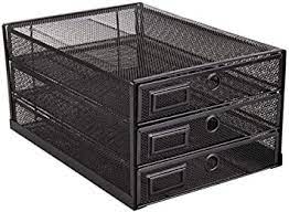 Available in a variety of hole sizes, heights and wire thicknesses. Amazon Com Annova Desk Organizer Wire Mesh 3 Tier Sliding Drawers Paper Sorter Multifunctional Premium Solid Construction For Letters Documents Mail Files Paper Kids Art Supplies Black Home Improvement